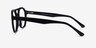 Stratum Black AcetateEyeglass Frames from EyeBuyDirect, Side View