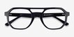 Stratum Black AcetateEyeglass Frames from EyeBuyDirect, Closed View