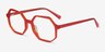 Glister Iridescent Red AcetateEyeglass Frames from EyeBuyDirect, Angle View