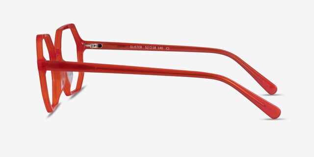 Glister Iridescent Red AcetateEyeglass Frames from EyeBuyDirect, Side View
