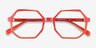 Glister Iridescent Red AcetateEyeglass Frames from EyeBuyDirect, Closed View