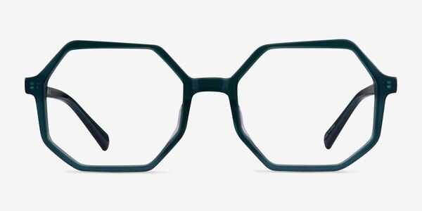 Glister Iridescent Dark Green Acétate Montures de lunettes de vue
