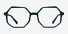 Glister Iridescent Dark Green AcetateEyeglass Frames from EyeBuyDirect, Front View