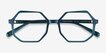Glister Iridescent Dark Green AcetateEyeglass Frames from EyeBuyDirect, Closed View