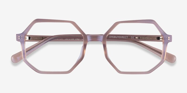 Glister Iridescent Purple AcetateEyeglass Frames from EyeBuyDirect, Closed View