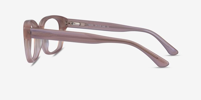 Neon Iridescent Purple AcetateEyeglass Frames from EyeBuyDirect, Side View