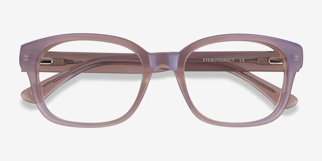Neon Iridescent Purple AcetateEyeglass Frames from EyeBuyDirect, Closed View