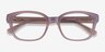 Neon Iridescent Purple AcetateEyeglass Frames from EyeBuyDirect, Closed View