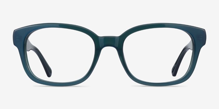 Neon Iridescent Dark Green Acétate Montures de lunettes de vue d'EyeBuyDirect