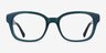 Neon Iridescent Dark Green AcetateEyeglass Frames from EyeBuyDirect, Front View