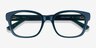 Neon Iridescent Dark Green AcetateEyeglass Frames from EyeBuyDirect, Closed View