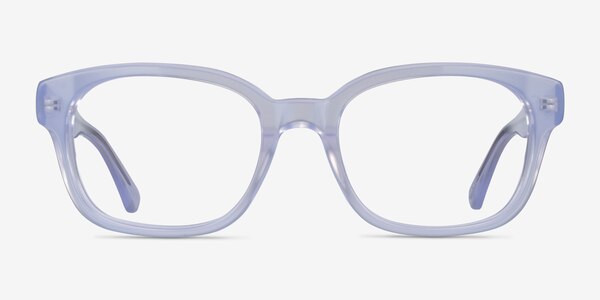 Neon Iridescent Clear Acétate Montures de lunettes de vue