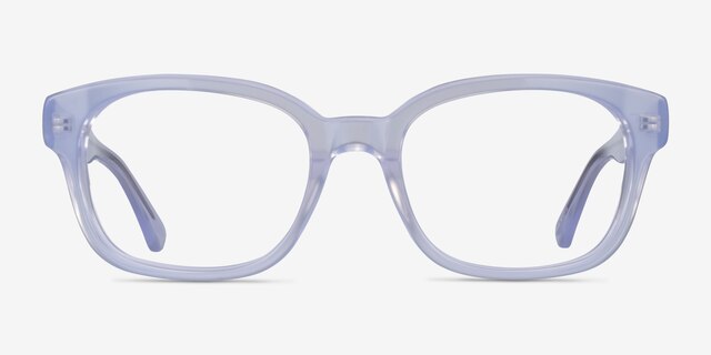 Neon Iridescent Clear AcétateMontures de lunettes de vue d'EyeBuyDirect, Vue de Face