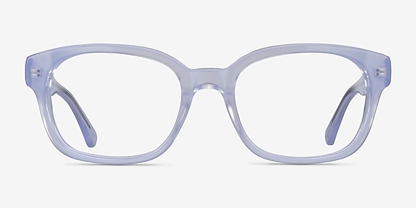 Neon Iridescent Clear Acetate Eyeglass Frames