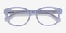 Neon Iridescent Clear AcétateMontures de lunettes de vue d'EyeBuyDirect, Vue Rapprochée