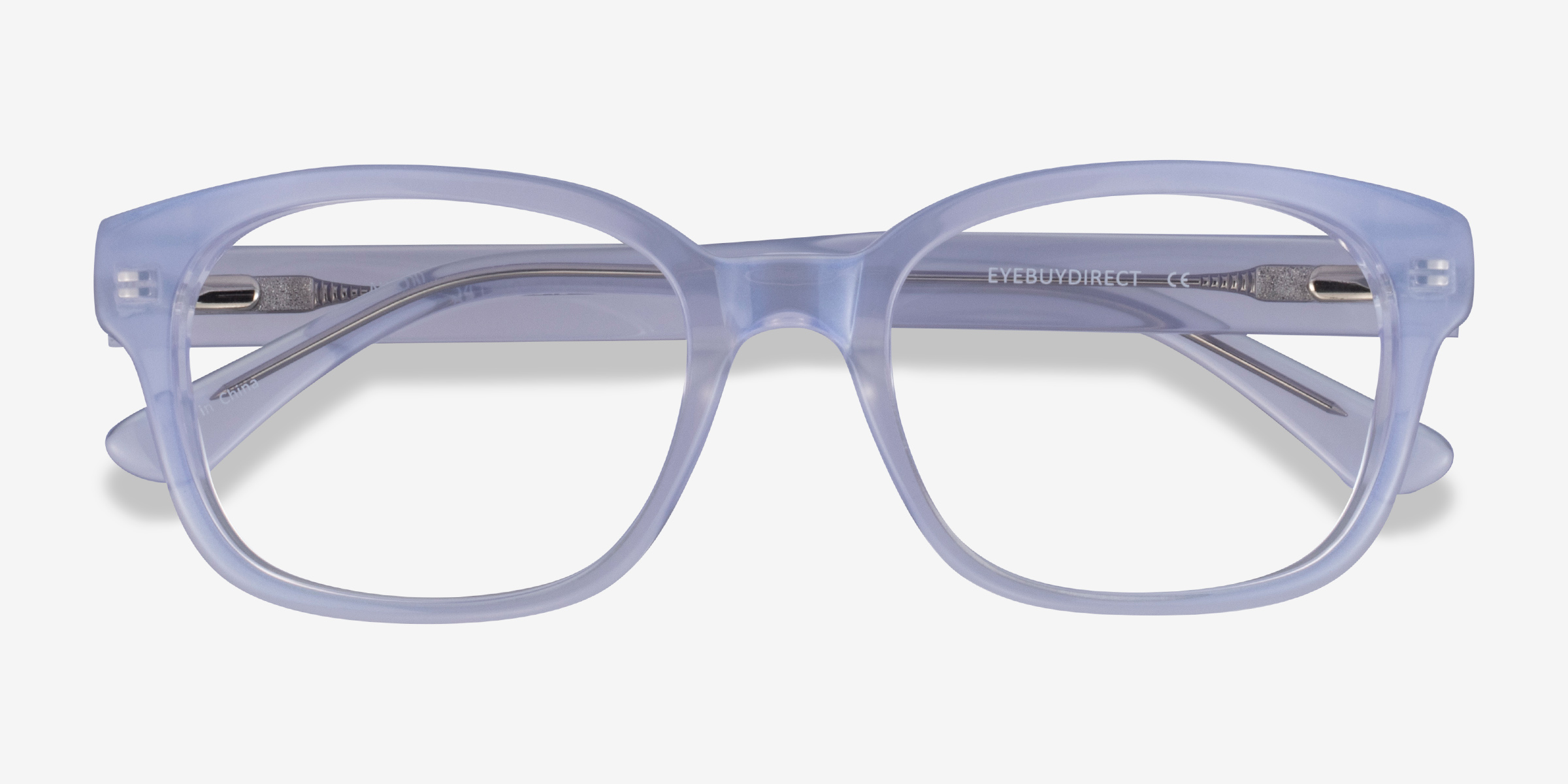 Neon Rectangle Iridescent Clear Glasses for Women | Eyebuydirect Canada
