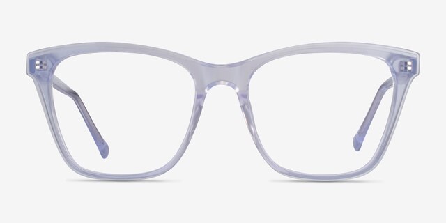 Luminescence Iridescent Clear AcetateEyeglass Frames from EyeBuyDirect, Front View
