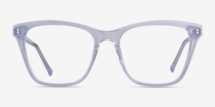 Luminescence Iridescent Clear Acetate Eyeglass Frames from EyeBuyDirect