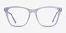 Luminescence Iridescent Clear AcetateEyeglass Frames from EyeBuyDirect, Front View
