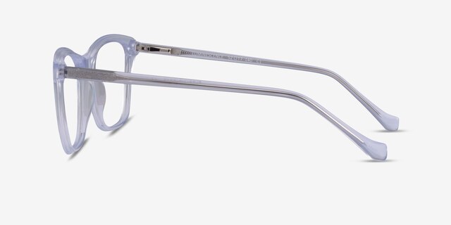 Luminescence Iridescent Clear AcetateEyeglass Frames from EyeBuyDirect, Side View