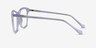 Luminescence Iridescent Clear AcetateEyeglass Frames from EyeBuyDirect, Side View