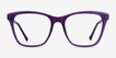 Luminescence Iridescent Purple AcetateEyeglass Frames from EyeBuyDirect, Front View