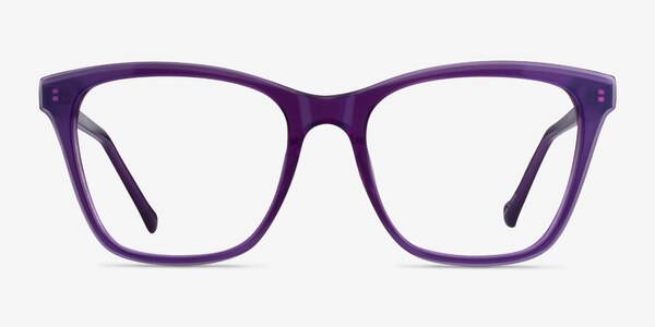 Luminescence Iridescent Purple Acetate Eyeglass Frames