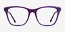 Luminescence Iridescent Purple AcetateEyeglass Frames from EyeBuyDirect, Front View