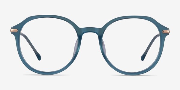 Original Iridescent Blue Acétate Montures de lunettes de vue