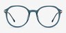 Original Iridescent Blue AcetateEyeglass Frames from EyeBuyDirect, Front View