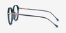 Original Iridescent Blue AcetateEyeglass Frames from EyeBuyDirect, Side View