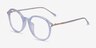 Original Iridescent Clear AcetateEyeglass Frames from EyeBuyDirect, Angle View