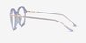 Original Iridescent Clear AcetateEyeglass Frames from EyeBuyDirect, Side View