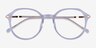 Original Iridescent Clear AcetateEyeglass Frames from EyeBuyDirect, Closed View