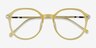 Original Iridescent Yellow AcetateEyeglass Frames from EyeBuyDirect, Closed View