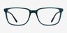 Prismatic Iridescent Green AcetateEyeglass Frames from EyeBuyDirect, Front View