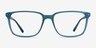 Prismatic Iridescent Blue AcetateEyeglass Frames from EyeBuyDirect, Front View