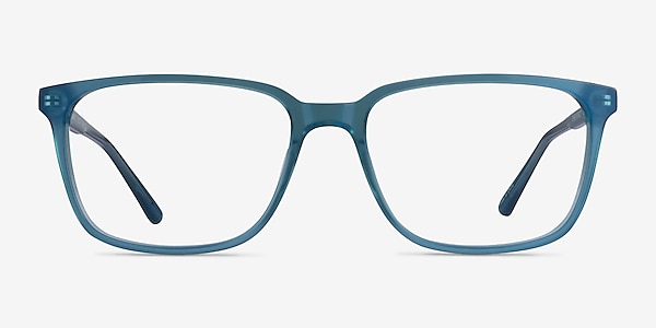 Prismatic Iridescent Blue Acétate Montures de lunettes de vue