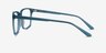 Prismatic Iridescent Blue AcetateEyeglass Frames from EyeBuyDirect, Side View