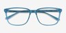 Prismatic Iridescent Blue AcetateEyeglass Frames from EyeBuyDirect, Closed View
