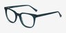 Kaleidoscope Iridescent Dark Green AcetateEyeglass Frames from EyeBuyDirect, Angle View