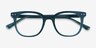 Kaleidoscope Iridescent Dark Green AcetateEyeglass Frames from EyeBuyDirect, Closed View
