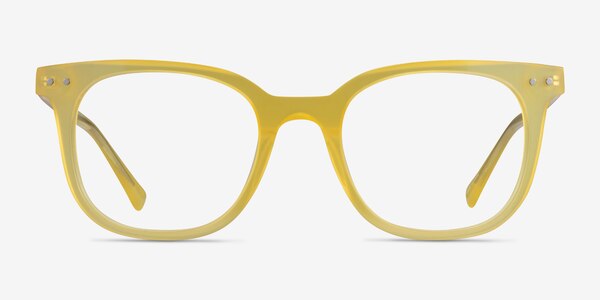 Kaleidoscope Iridescent Yellow Acetate Eyeglass Frames