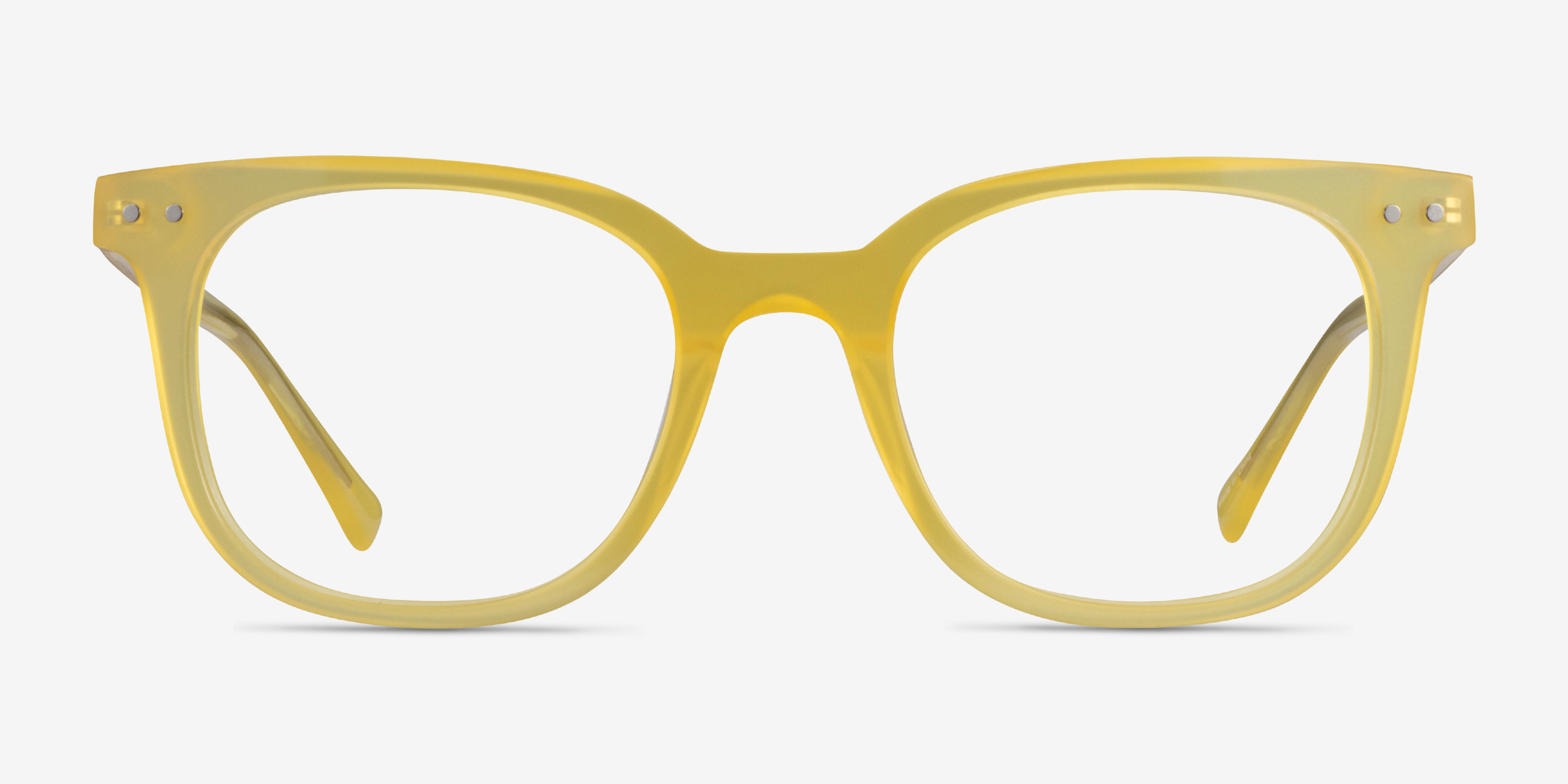 Kaleidoscope Square Iridescent Yellow Full Rim Eyeglasses