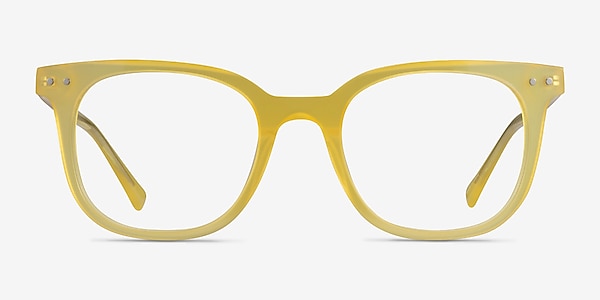 Kaleidoscope Iridescent Yellow Acetate Eyeglass Frames