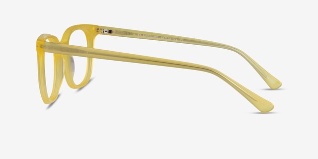 Kaleidoscope Iridescent Yellow AcetateEyeglass Frames from EyeBuyDirect, Side View