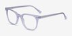 Kaleidoscope Iridescent Clear AcetateEyeglass Frames from EyeBuyDirect, Angle View