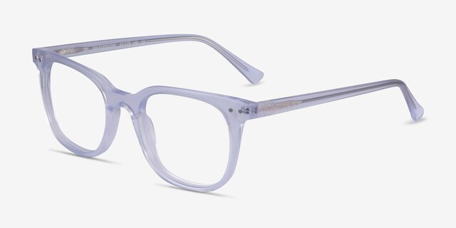 Kaleidoscope Iridescent Clear AcetateEyeglass Frames from EyeBuyDirect, Angle View