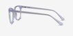 Kaleidoscope Iridescent Clear AcetateEyeglass Frames from EyeBuyDirect, Side View