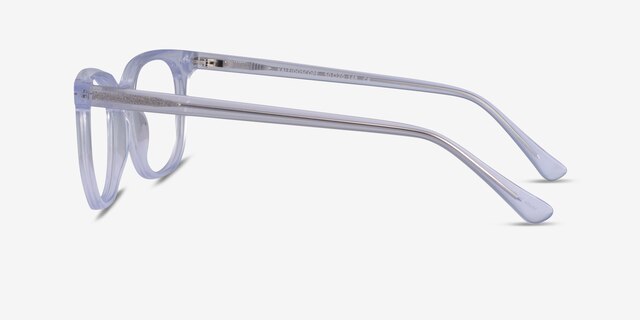 Kaleidoscope Iridescent Clear AcetateEyeglass Frames from EyeBuyDirect, Side View